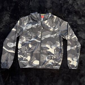 Nike NT / F Jacket with Red Logo and Neon Yellow Trim